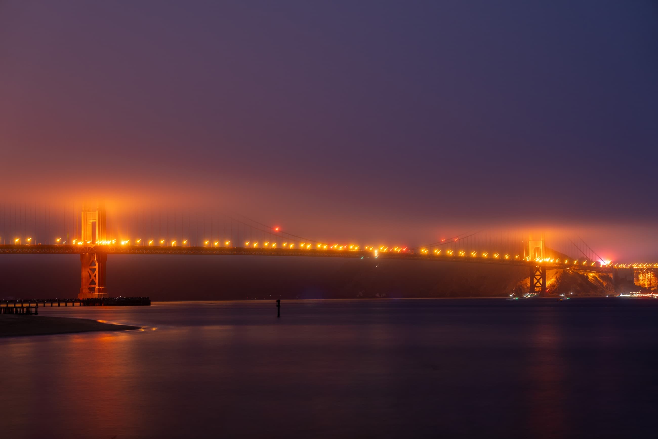 Golden Gate Bridge fireworks