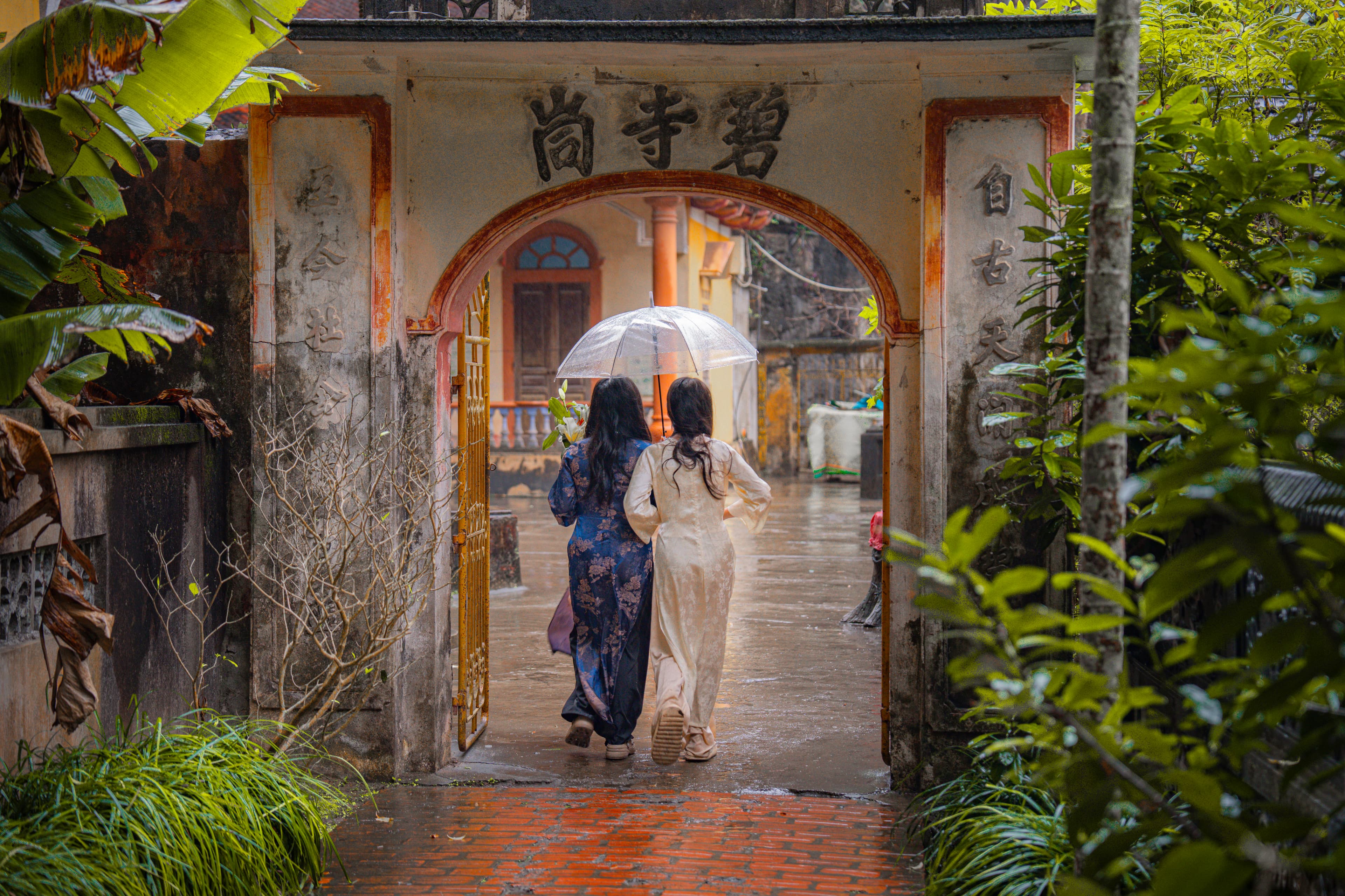 Rainy Day at the Temple, Vietnam